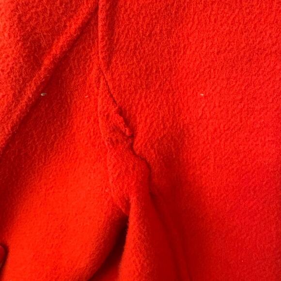 ZARA Woman Handmade Red Wool Blend Coat – Size M - Picture 10 of 11